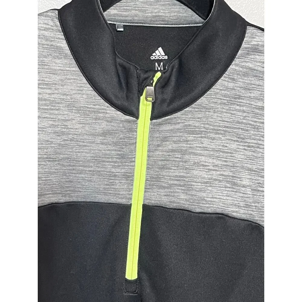 Adidas Golf Men’s Long Sleeve Medium Quarter Zio Charcoal Top‎